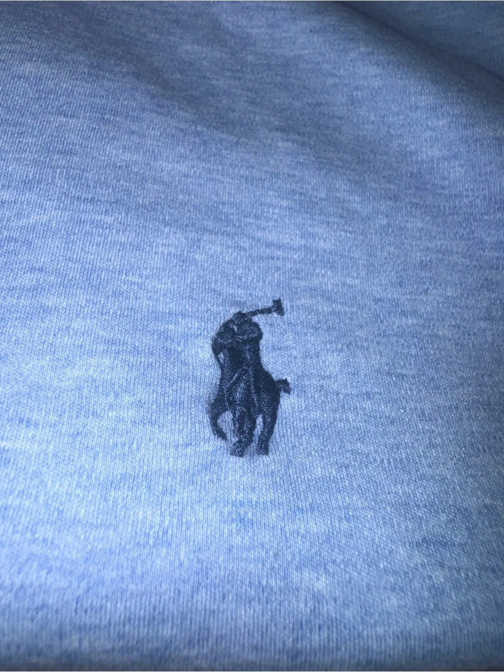 POLO Ralph Lauren Men's Weathered Light Blue Classic Fit Polo Shirt - Size L